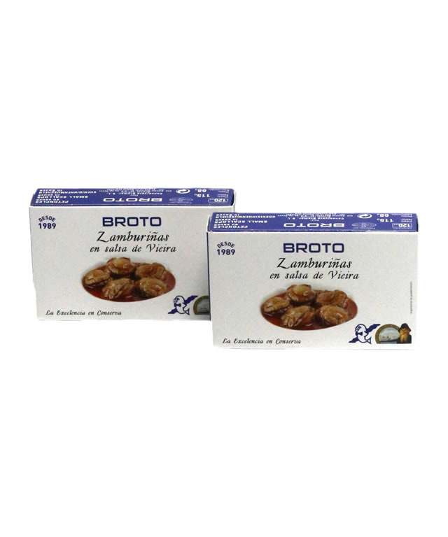 ZAMBURIÑAS EN SALSA DE VIERAS BROTO